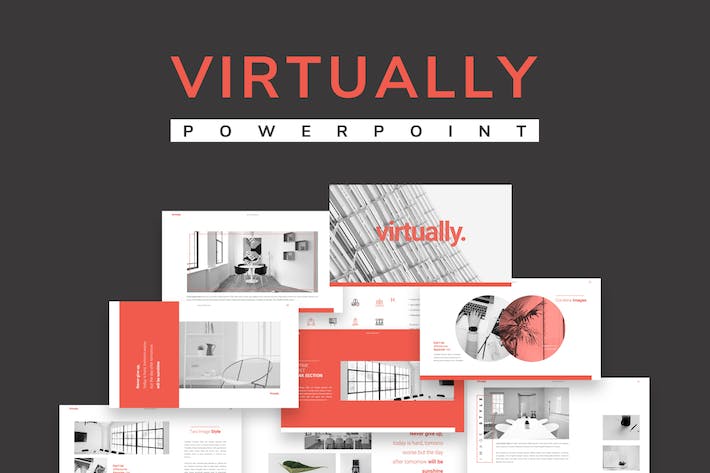VR/AR 虚拟现实技术应用、智能头显科技产品展示PPT模板 - 乐喵办公