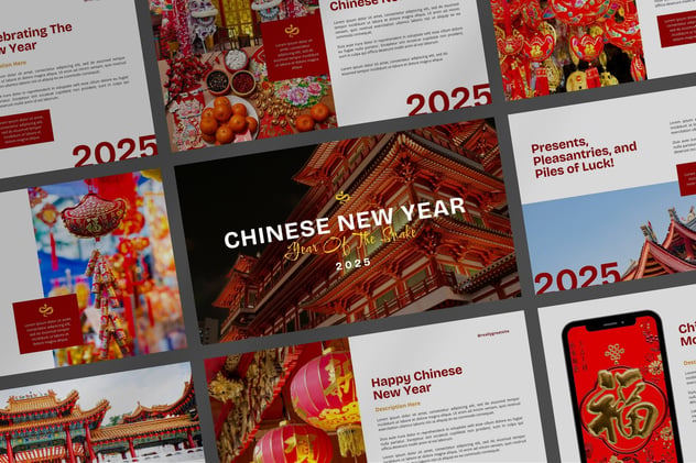 中国新年民俗特色主题活动策划推广宣传PPT模板 - 乐喵办公