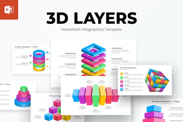 企业运营3D立体数据分析可视化汇报PPT模板 - 乐喵办公