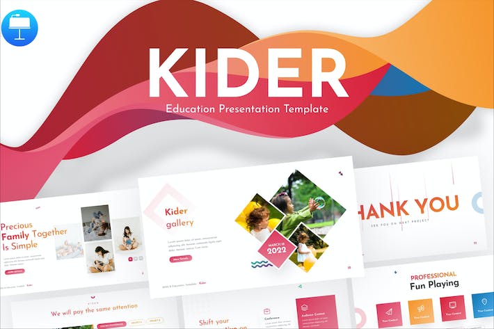 幼儿教育成长管理教学方案与品牌机构推广Keynote模板 - 乐喵办公
