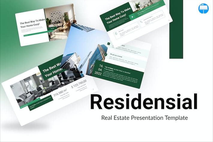 豪宅软装方案、房地产形象推介与现代室内装修设计展示Keynote模板 - 乐喵办公