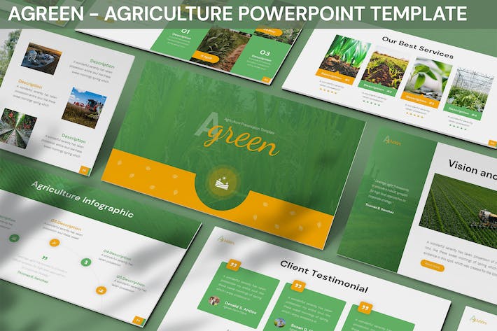 现代生态农业种植技术规程、农作物生长周期监控与养护Powerpoint模板 - 乐喵办公