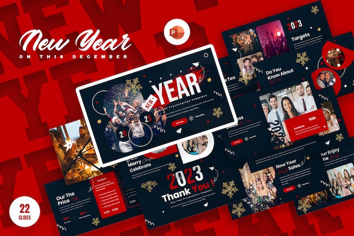新年快乐圣诞狂欢夜节日活动执行策划PPT模板 - 乐喵办公