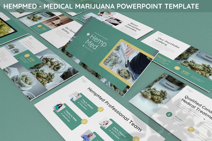 医用大麻产业药理分析与医疗项目投资研究报告通用PowerPoint模板 - 乐喵办公