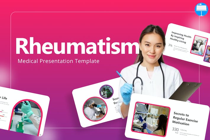 前沿医学临床课题研究成果与医疗健康产业分析Keynote模板 - 乐喵办公