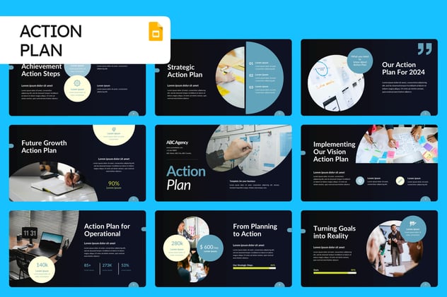 项目执行行动计划(Action Plan)落地与阶段成果总结PPT模板 - 乐喵办公