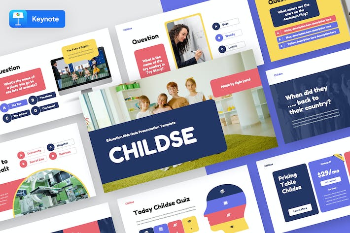 少儿艺术教育培训机构简介与学校日常教学场景展示Keynote模板 - 乐喵办公