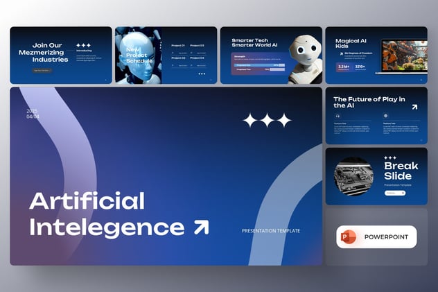 物联网(IoT)环境下的人工智能感知与智能终端技术展示PPT模板 - 乐喵办公