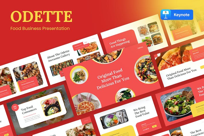餐饮食品行业商务合作建议书与连锁加盟推介方案Keynote模板 - 乐喵办公