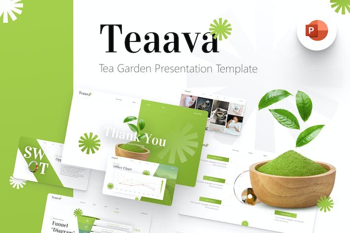 中国传统茶文化艺术交流与绿色茶园茶叶种植加工PPT模板 - 乐喵办公