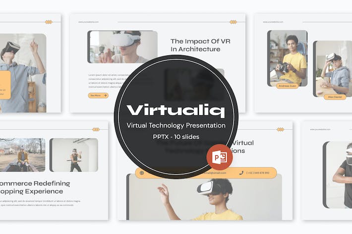 虚拟现实VR技术与人工智能未来趋势汇报PPT模板 - 乐喵办公