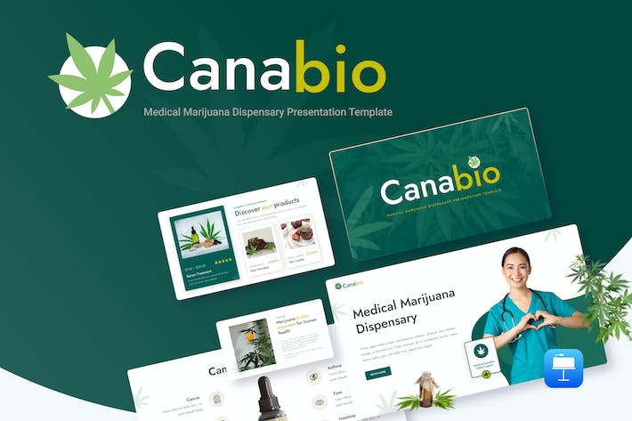 医疗大麻提取技术研究与医学药用价值分析Keynote模板 - 乐喵办公