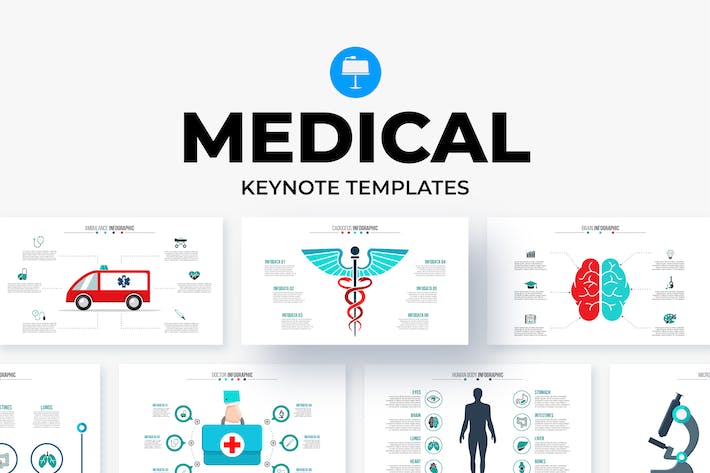 医疗健康诊疗服务推介与临床医学报告Keynote模板 - 乐喵办公