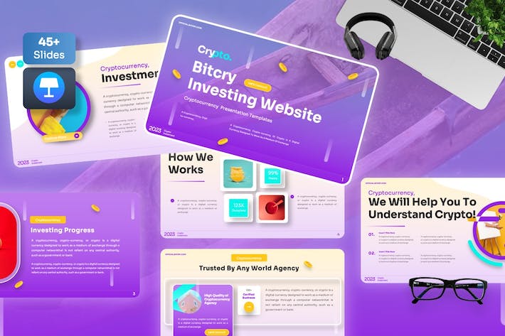 区块链比特币比特币加密数字货币市场趋势与技术原理Keynote模板 - 乐喵办公