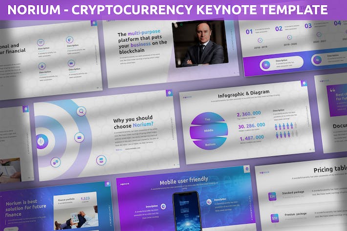炫紫色企业战略合作商业计划团队介绍Keynote模板 - 乐喵办公