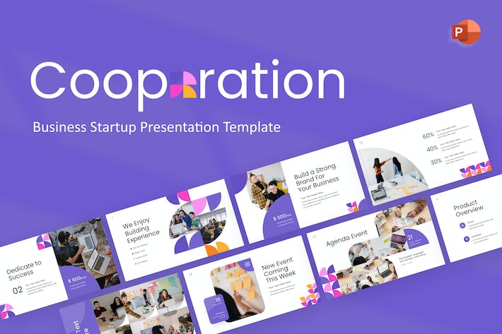 初创公司品牌简介路演与战略商业合作伙伴洽谈方案PPT模板 - 乐喵办公