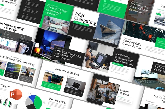 边缘计算Edge Computing技术原理介绍PPT模板 - 乐喵办公