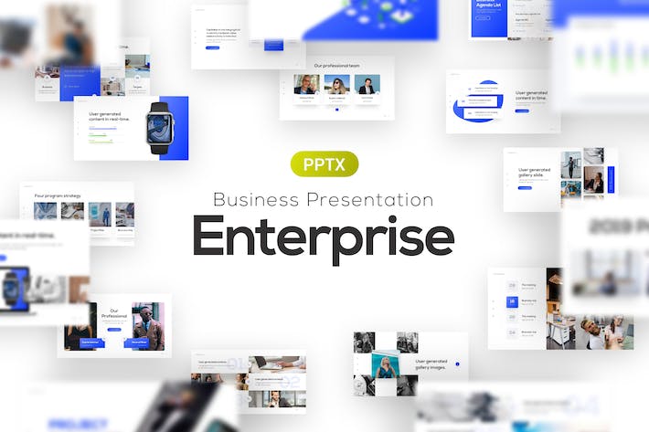 通用商业公司企业简介展示与季度经营汇报PPT模板 - 乐喵办公
