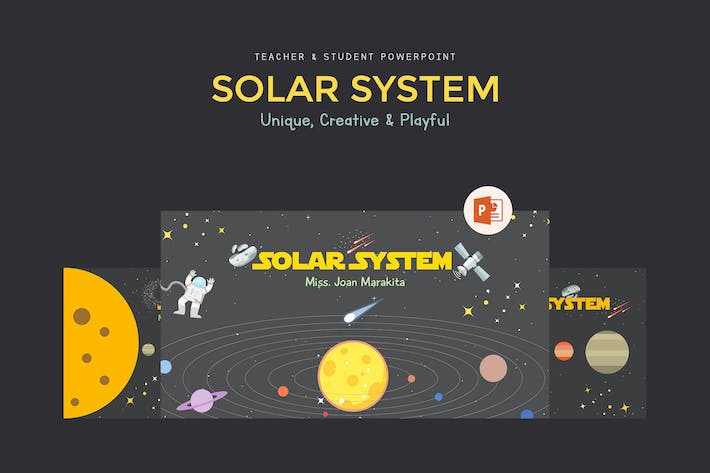 太阳系八大行星百科、天文科学教育科普课程PPT模板 - 乐喵办公