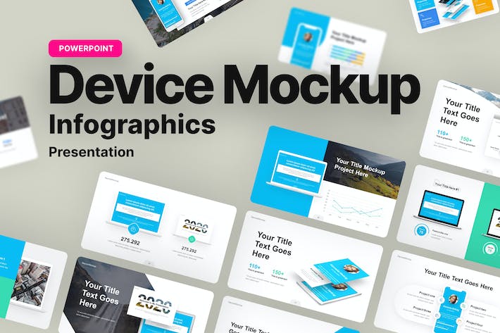 智能手机/平板移动端App界面展示样机、UI/UX交互设计提案Powerpoint Template - 乐喵办公