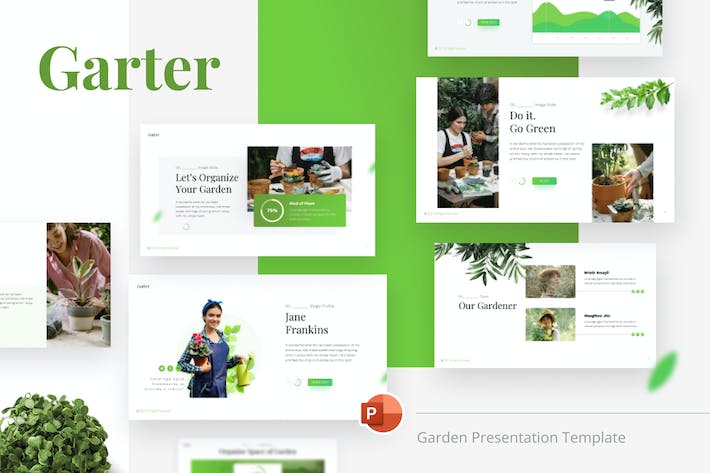 家庭花园植物种植技术与园林景观修剪维护PPT模板 - 乐喵办公